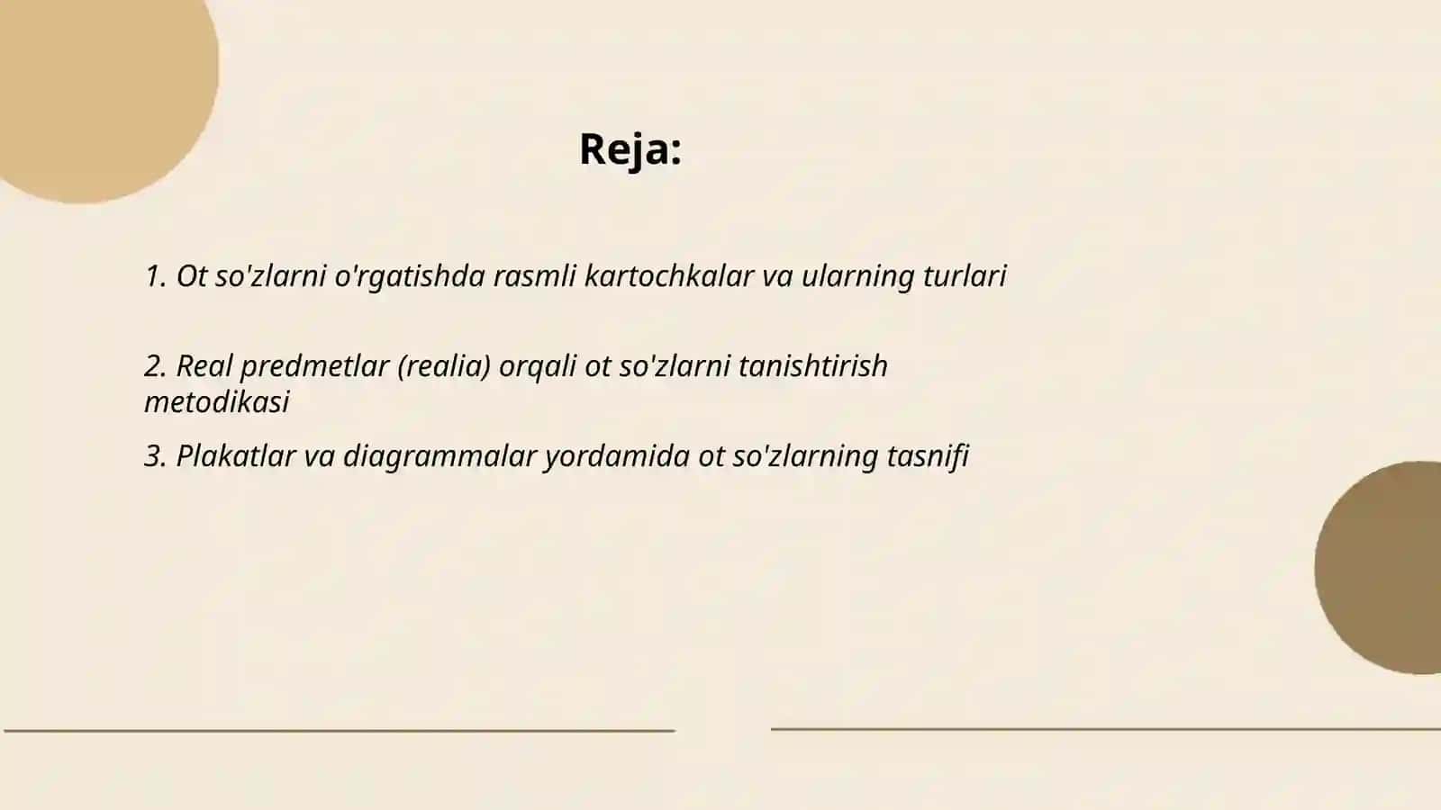 Ot so'z turkumini o'rganishda qo'llaniladigan ko'rgazmalar 2