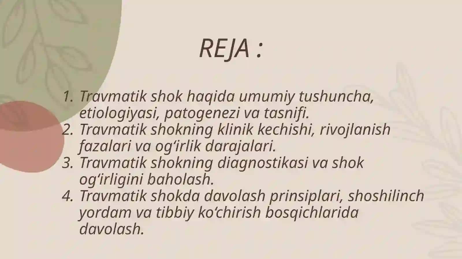 Travmatik shok 2