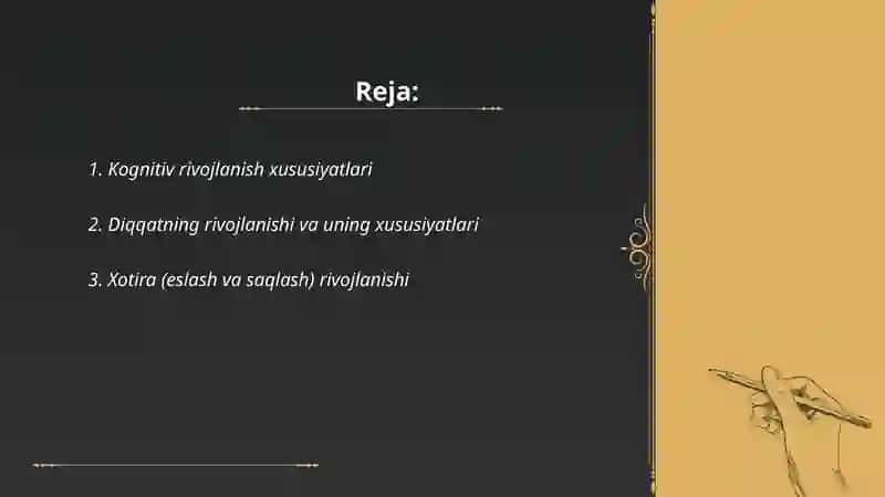 Kichik maktab yoshida psixik rivojlanish xudlysiyatlari 2