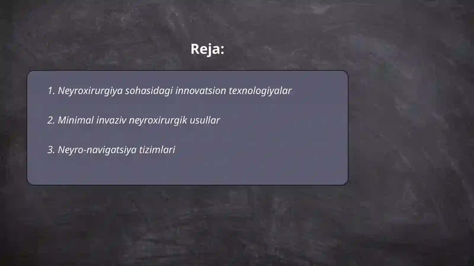 Neyroxirurgiyada qoʻlga kiritilgan yutuqlar 2