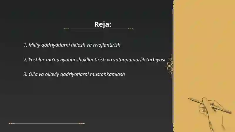 Ma'naviy oʻzgarishlar 2