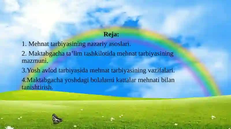 MAKTABGACHA YOSHDAGI BOLALARNING MEHNAT TARBIYASI. 2