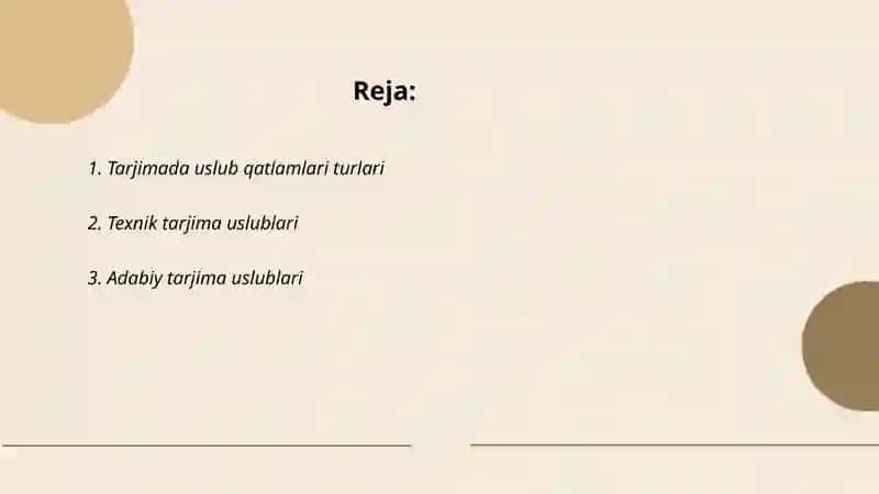 Tarjimada uslub qatlamlari 2