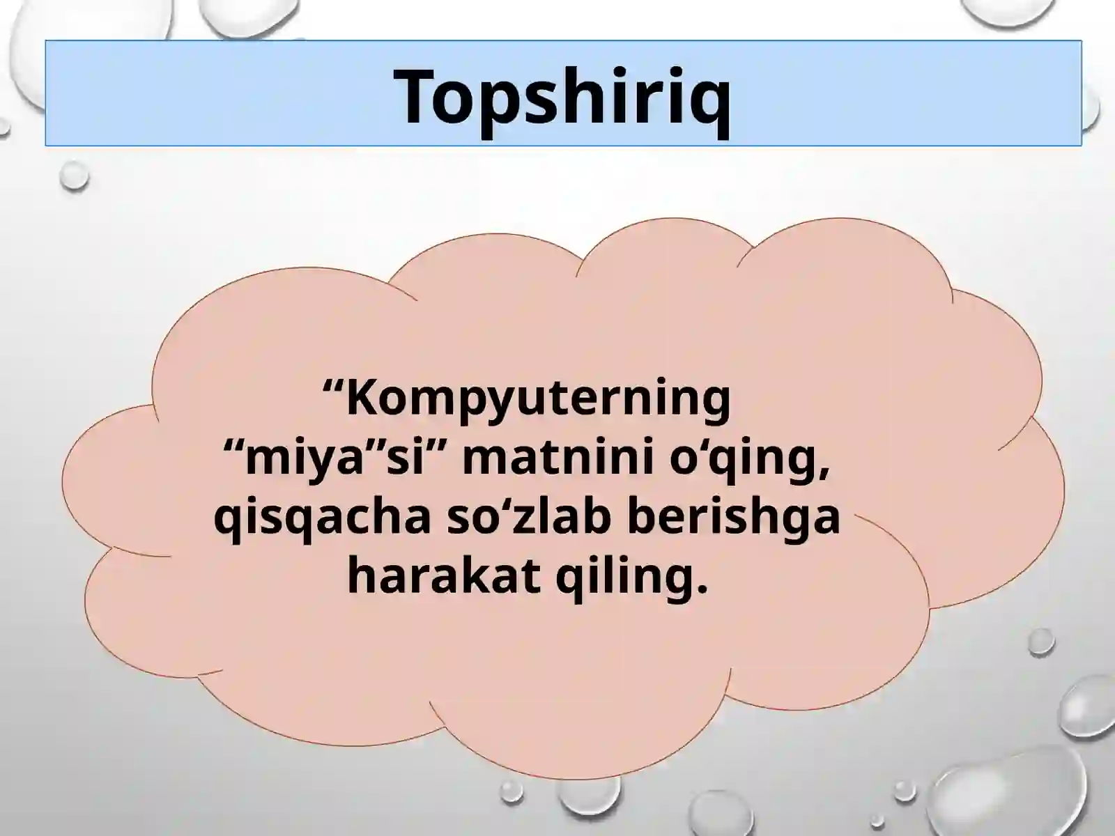 Matn valug‘at ustida ishlash 2
