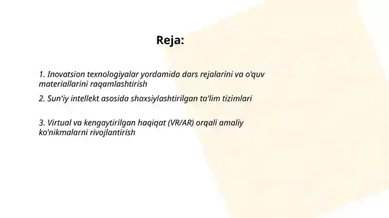 Inovatsion texnologiyalar talim sifatini oshirish manbai sifatida 2