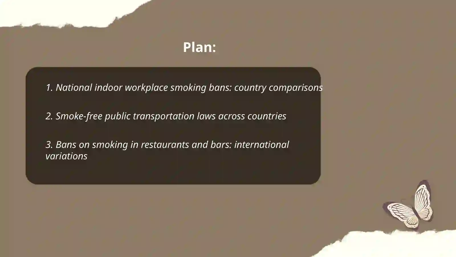 Smoking restrictions in different countries 2