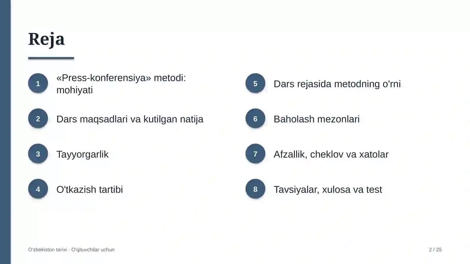 o'zbekiston tarixi darslarida press konferensiya metodidan foydalanish 6811 2