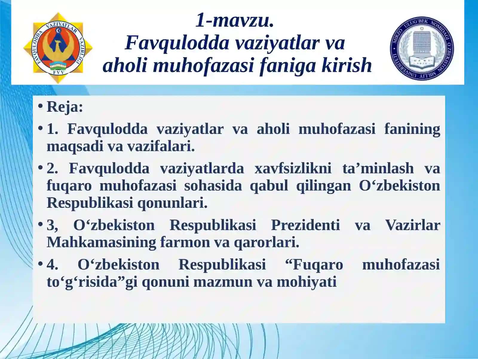 Favquloddavaziyatlarva aholimuhofazasifanigakirish 2