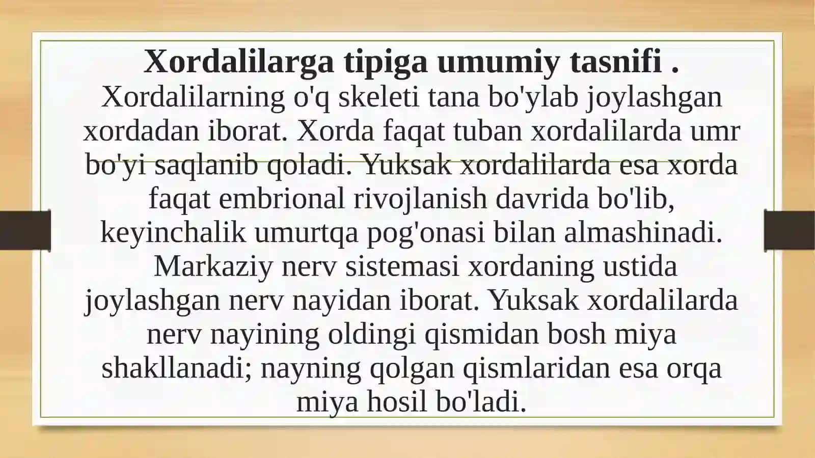 Xordalilar tipi baliqlar amfibiyalarning tuzilishi va o’xshash belgilari 2