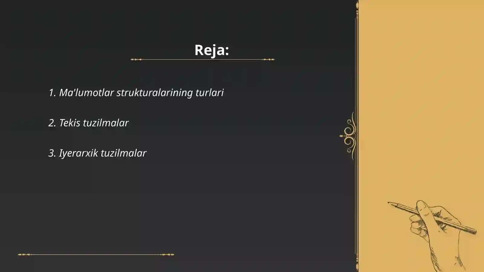Ma’lumotlar tuzilmasining umumiy ko‘rinishlari 2