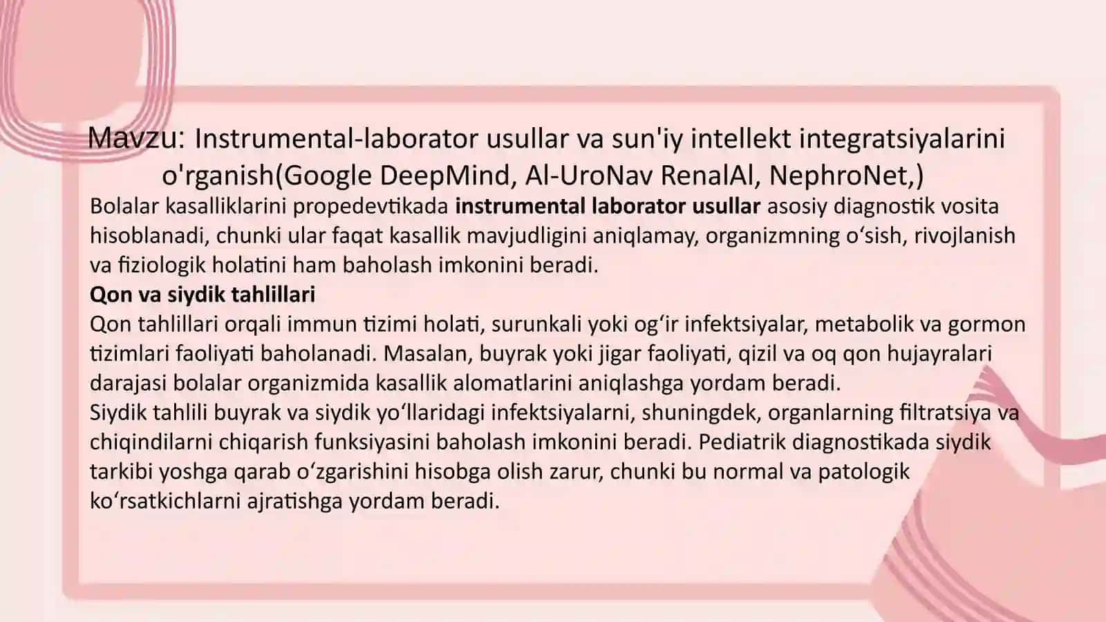 Bolalar kasalliklar propedevtikasi fani 2