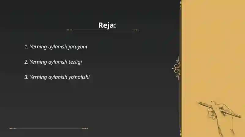 Yerning o‘z o‘qi atrofida aylanishi va uning geografik oqibatlari 2