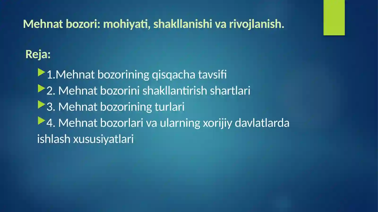 Mehnat bozori: Mohiyati, Shakllanishi va Rivojlanishi 2