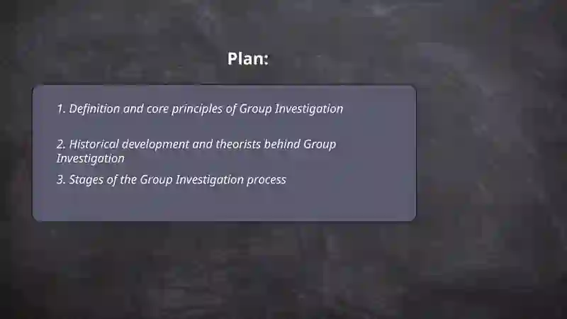 Group Investigation 2