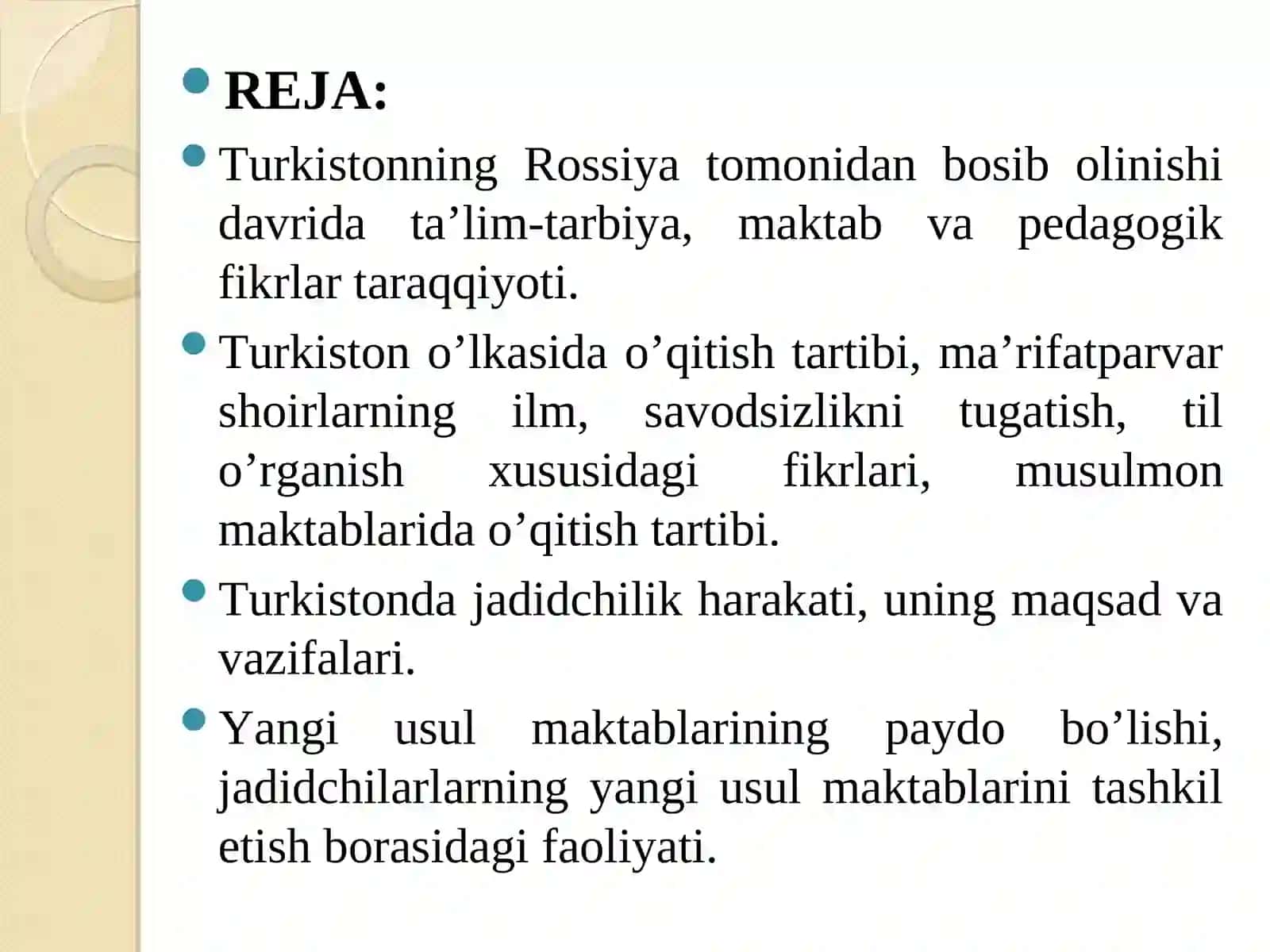 Turkistonning tarbiya, maktab va pedagogik fikrlari 2