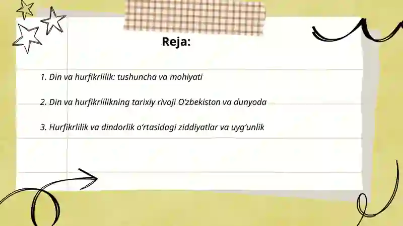 Din va hurfikrlilik 2