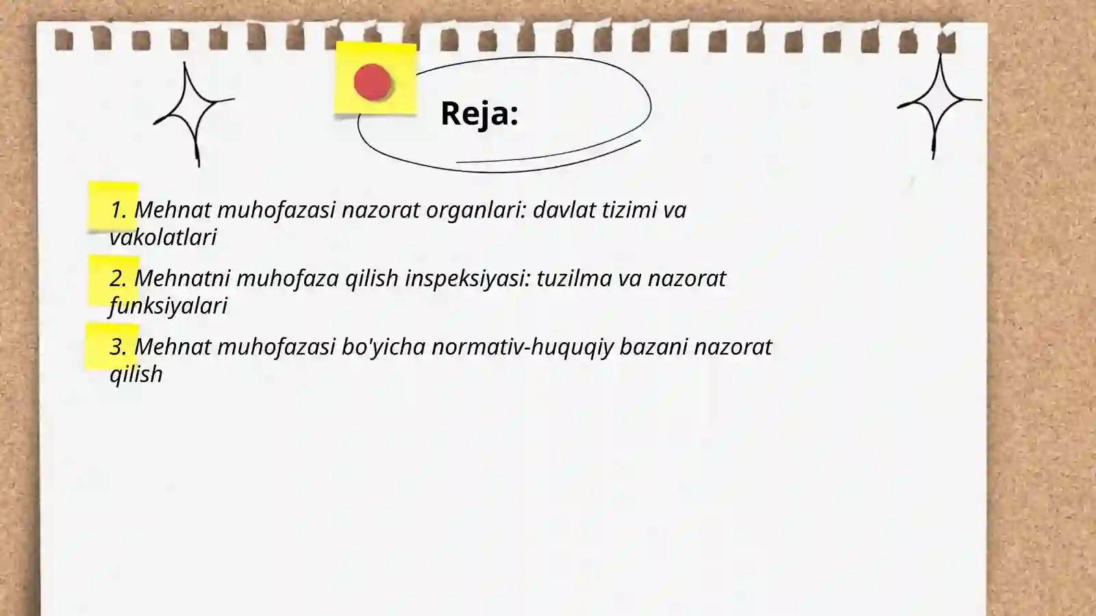 Mehnat muhofazasining huquqiy va tashkiliy asoslarini nazorat qiluvchi organlar 2