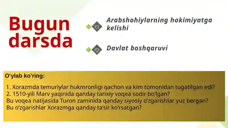XIVA XONLIGINING TASHKIL TOPISHI 2