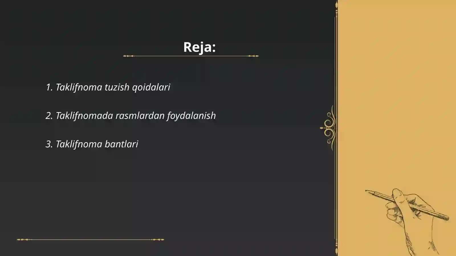 Xizmat yozishmalari.Taklifnoma,teligramma 2