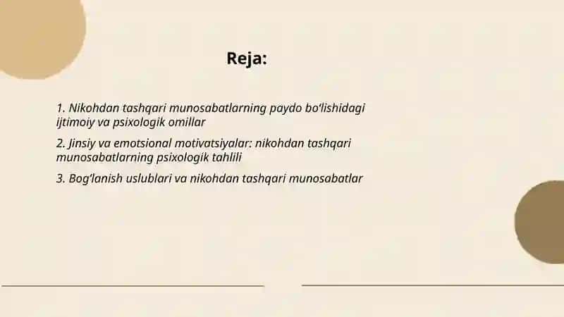 Nikohdan tashqari munosabatlarning ijtimoiy psixologik xususiyatlari 2