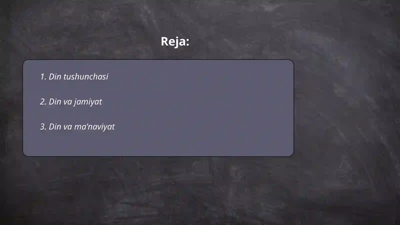 Din va hurfikrlar 2