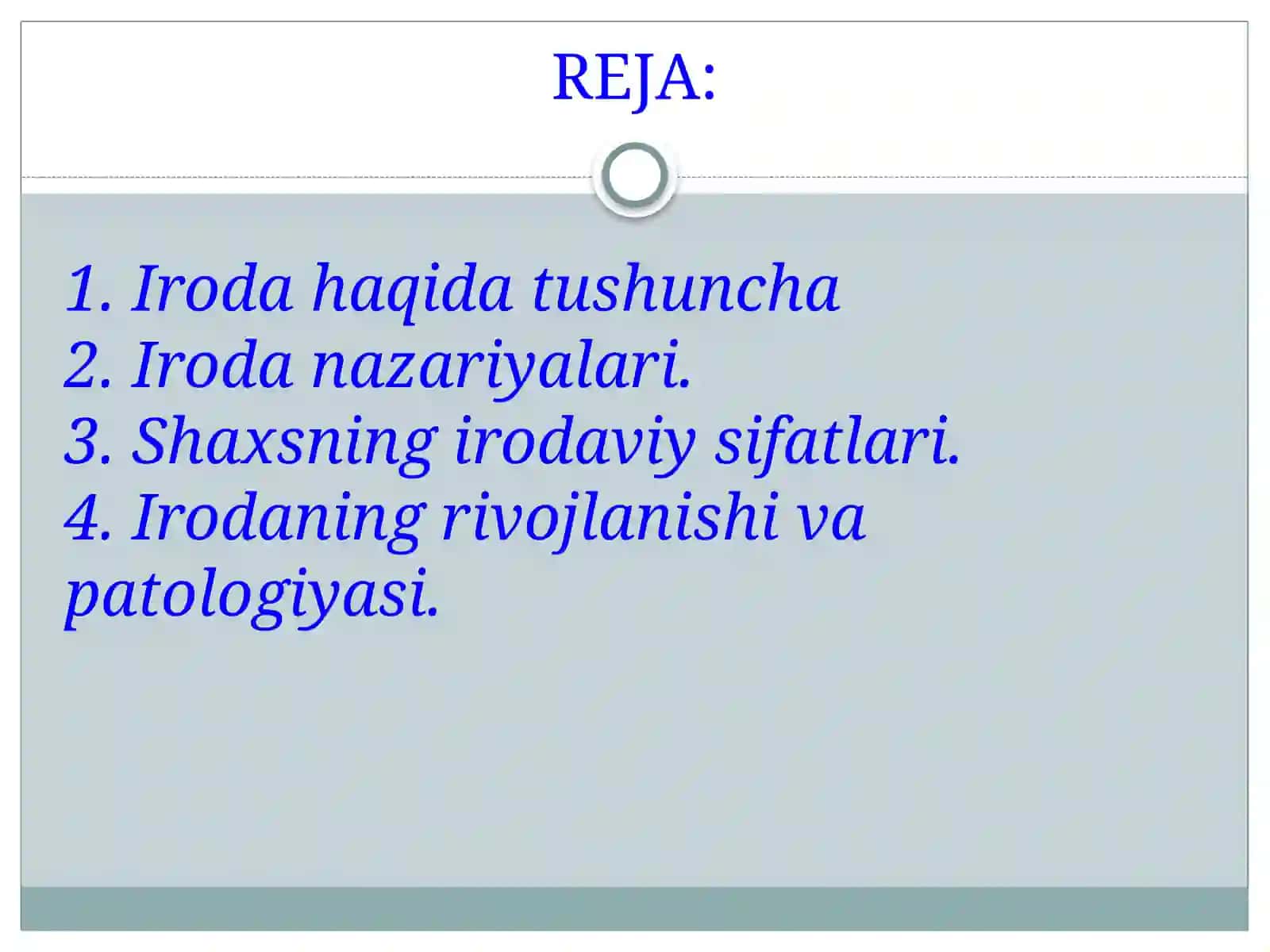 Irodaviy jarayonlar haqida umumiy tasavvurlar 2