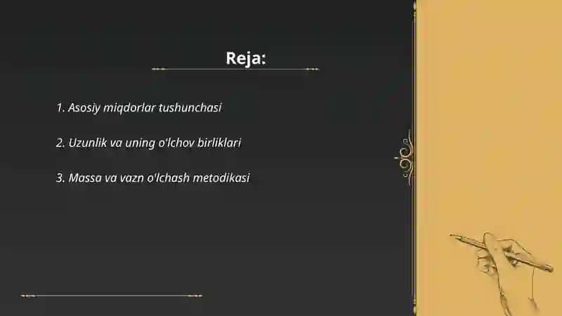 Sinfdan tashqari mashg'ulotlarda asosiy miqdorlar va ularni o'lchov birliklarini o'rgatish metodikasi 2