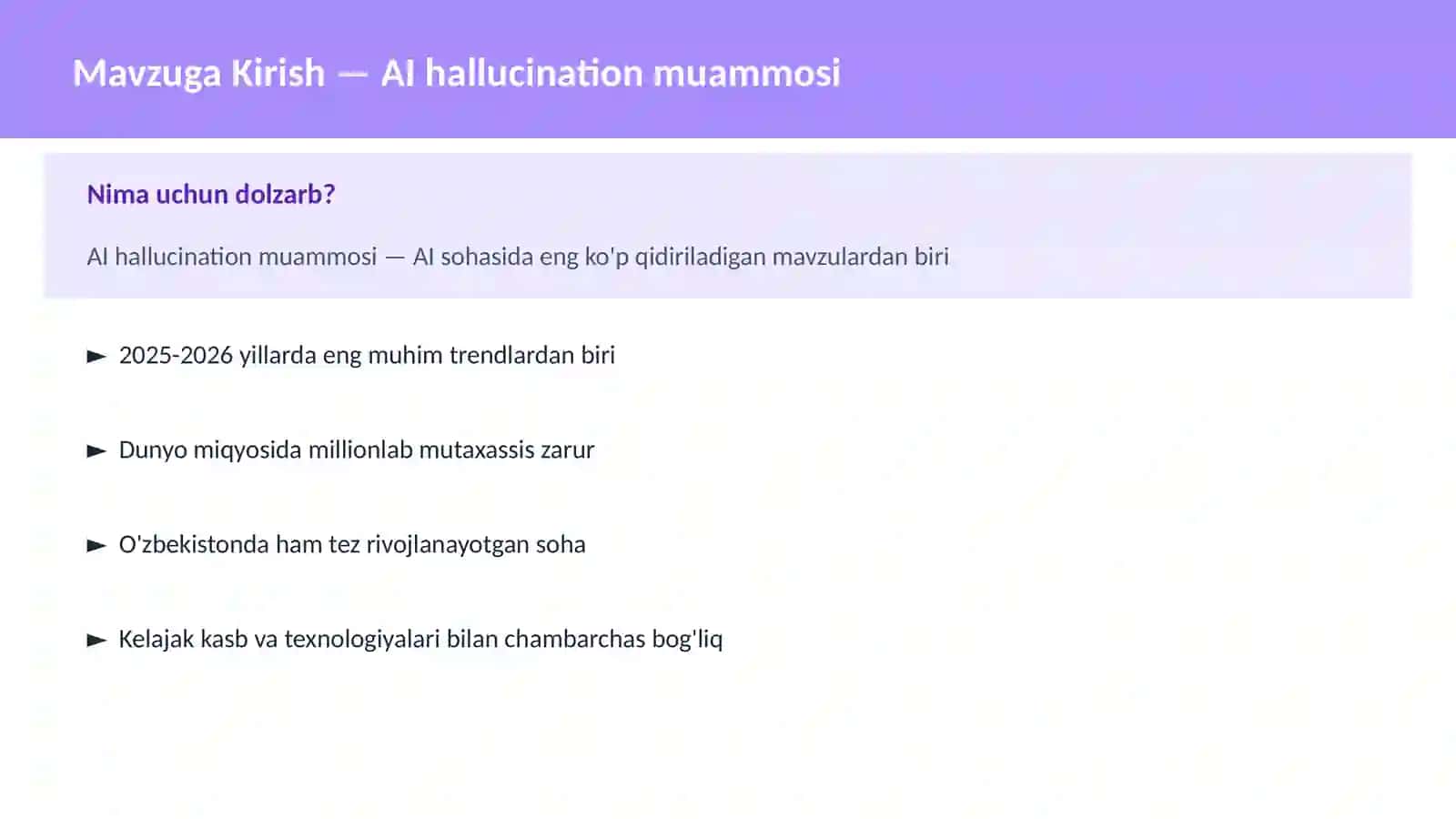 AI hallucination muammosi 2