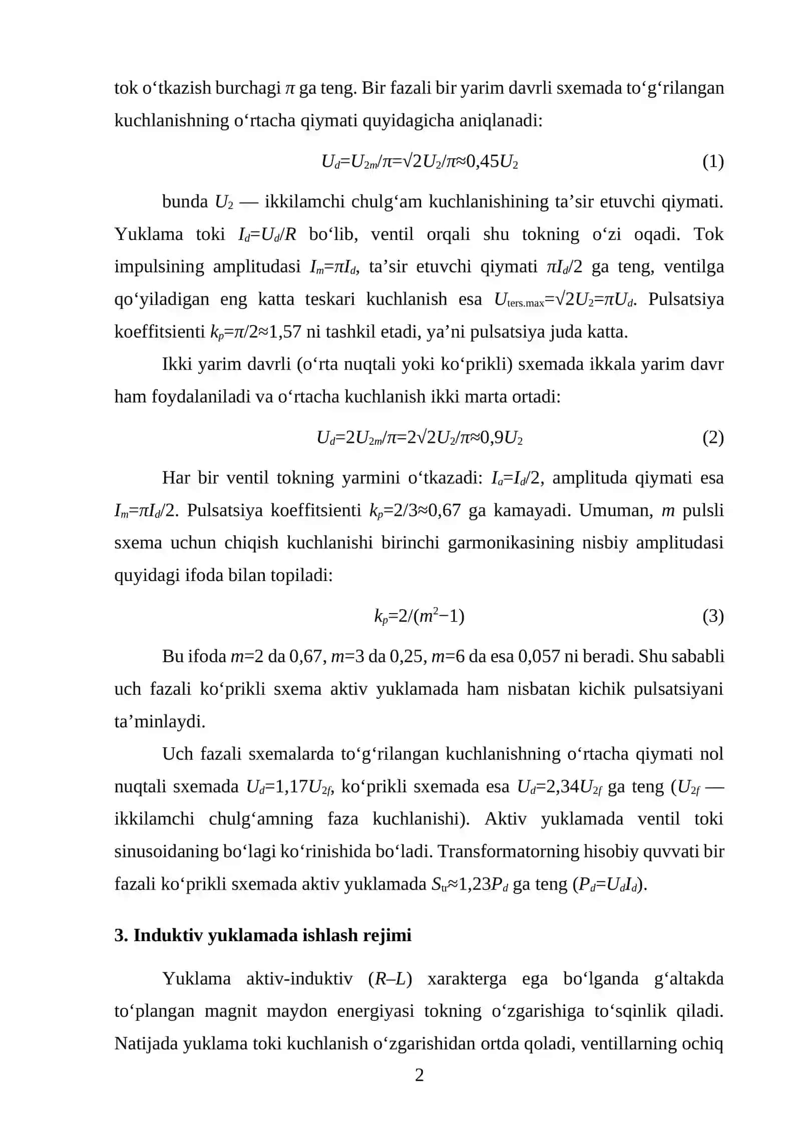 TO‘G‘RILAGICH QURILMALARIDA YUKLAMANING ISH REJIMIGA TA’SIRI 2