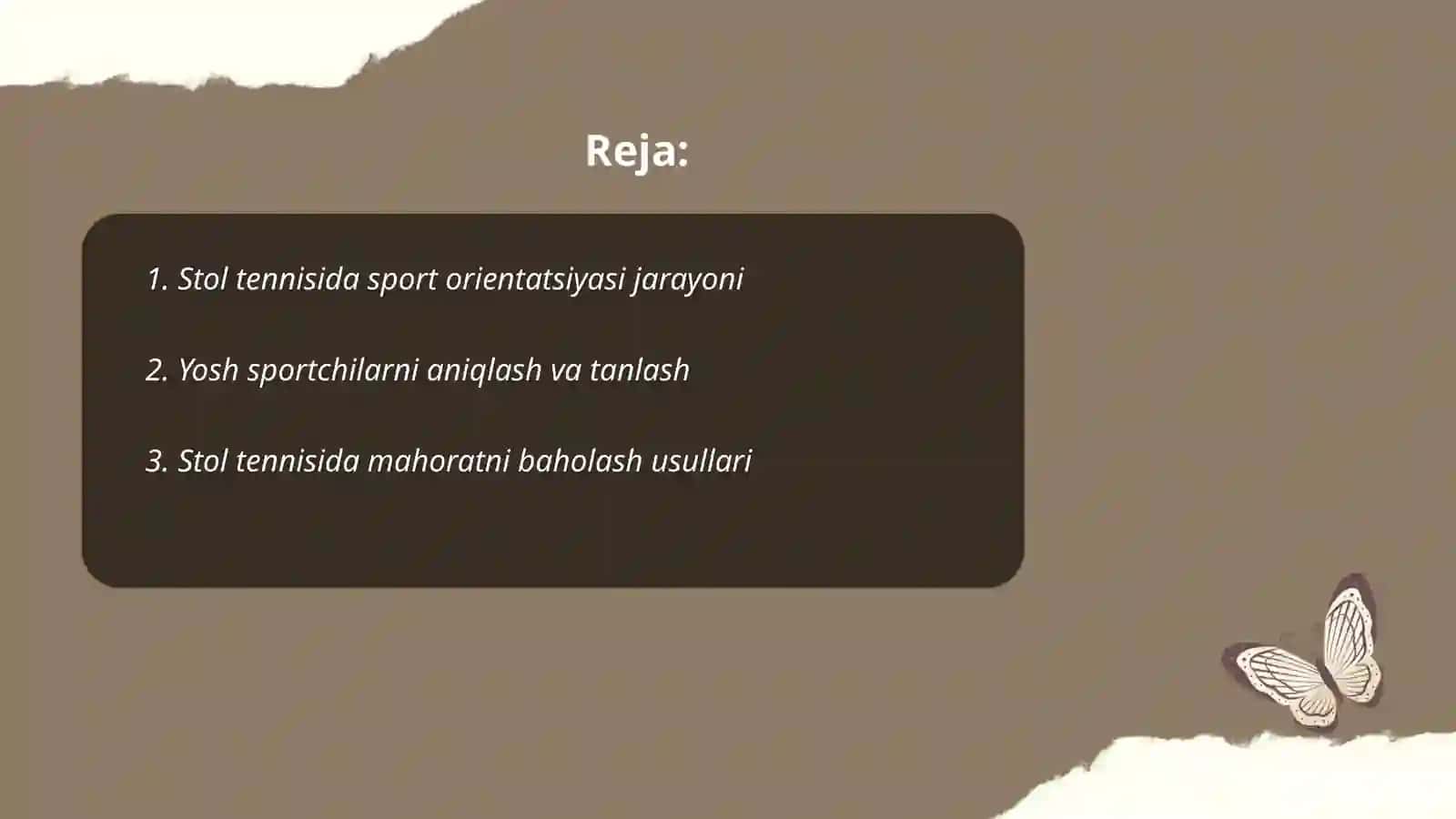 Sport orientatsiyasi va sportchilarni tanlash muammolari stol tennis misolida 2