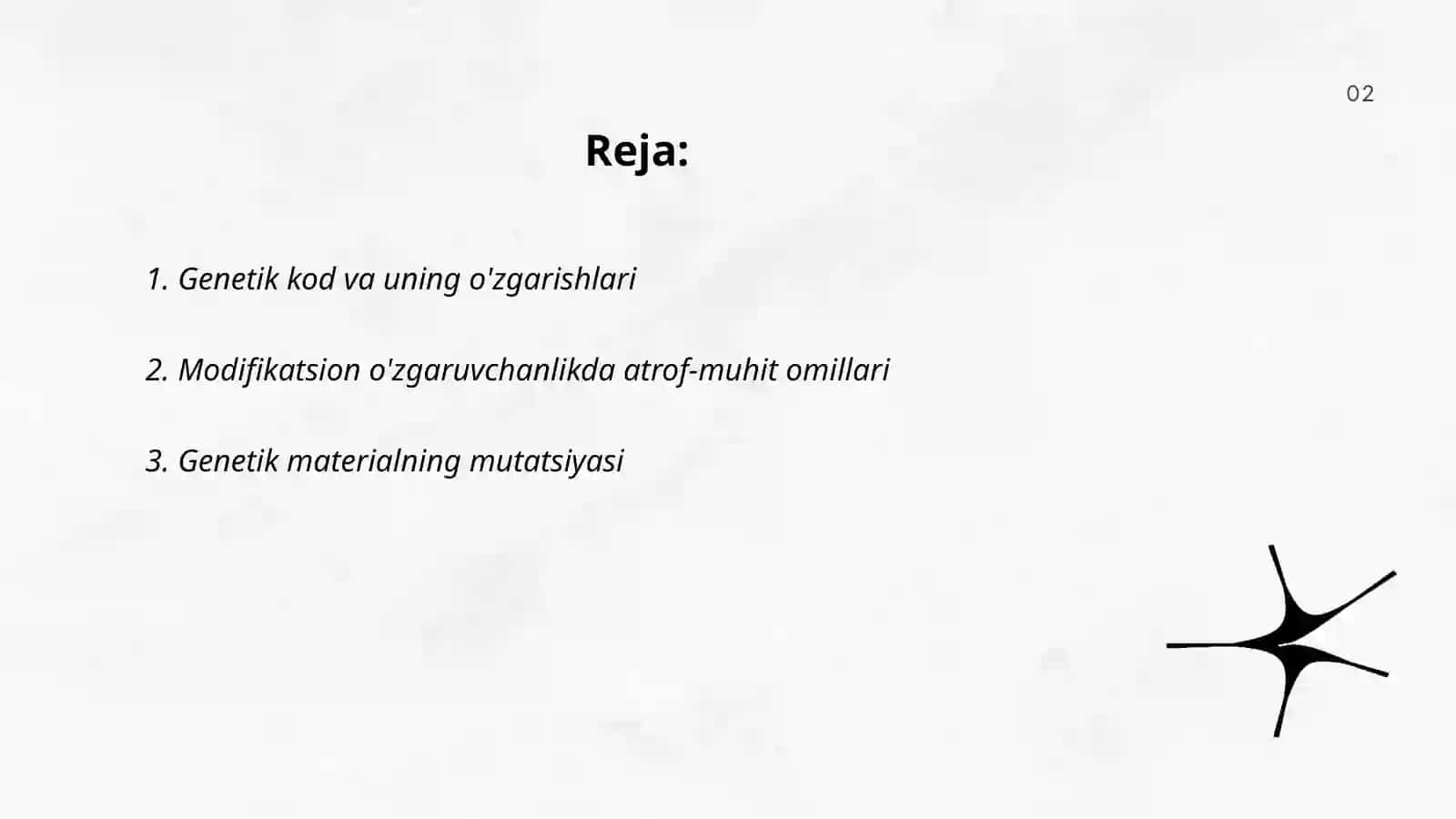 Genetikada modifikatsion o'zgaruvchanlik 2