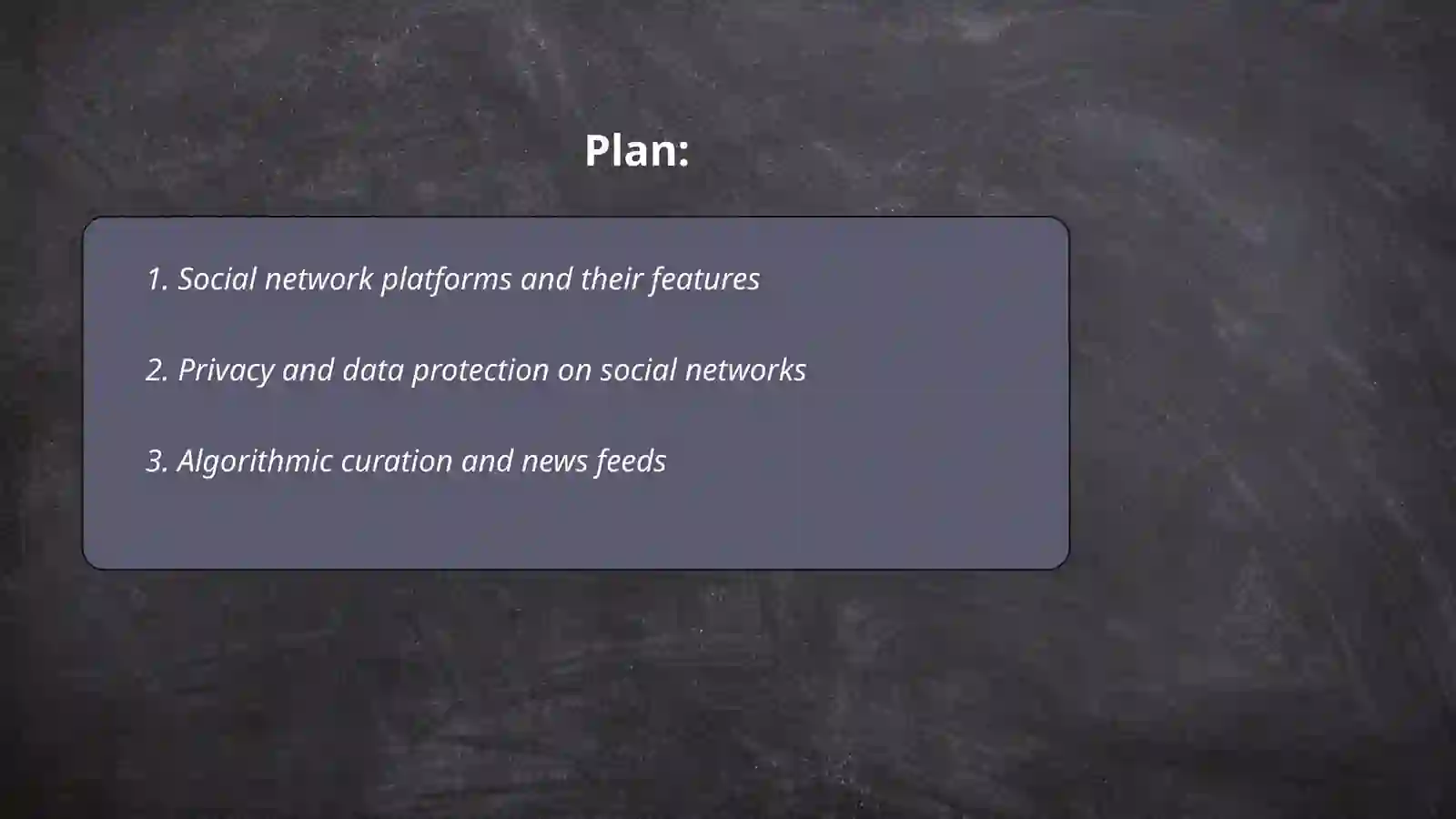 Social networks 2