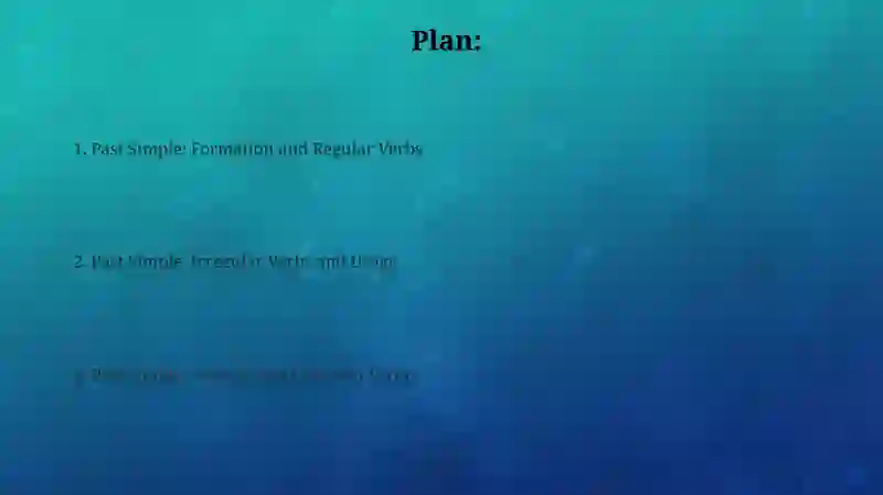Past simple 2
