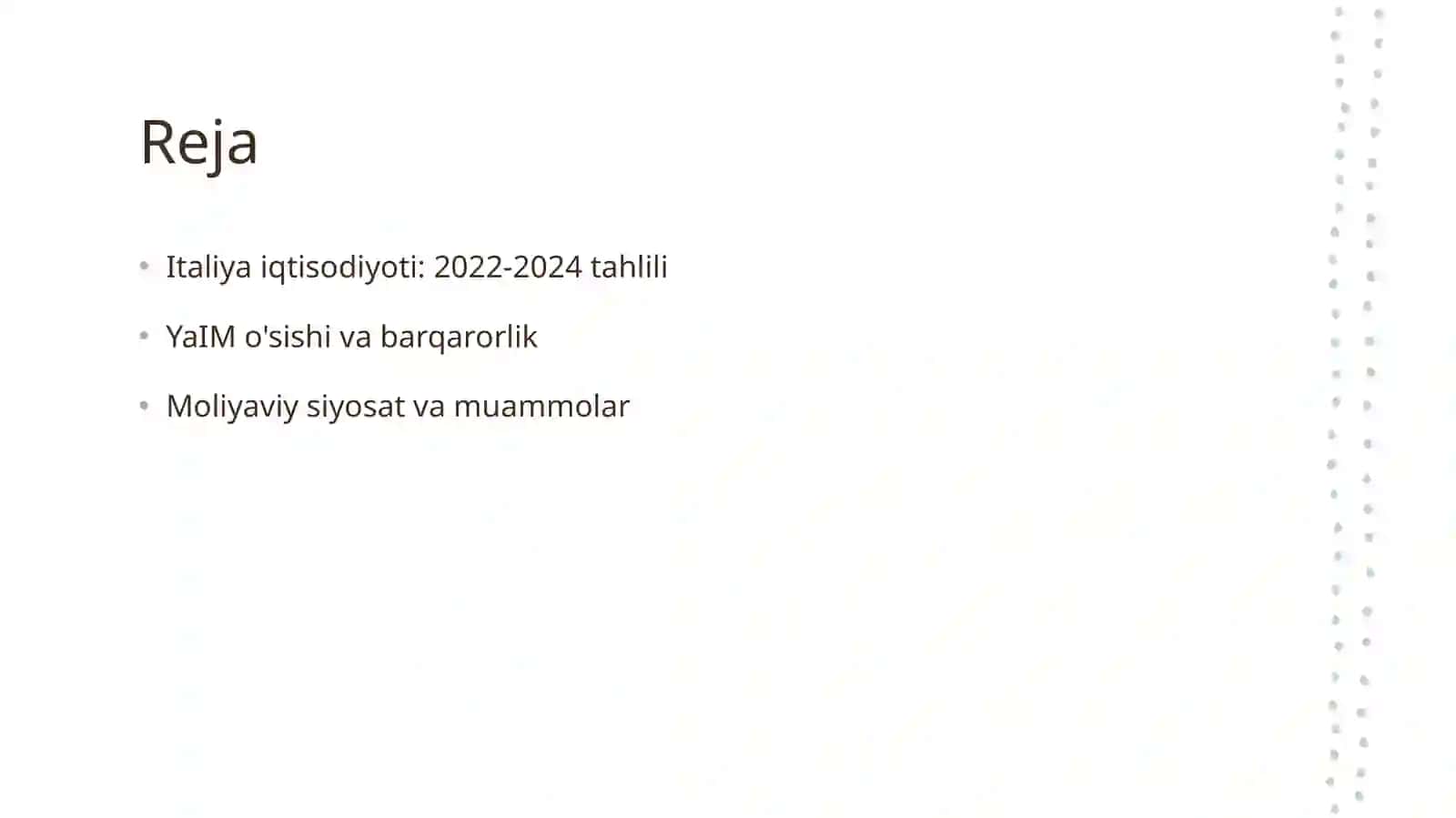Italiya iqtisodiyoti: 2022-2024 tahlili 2
