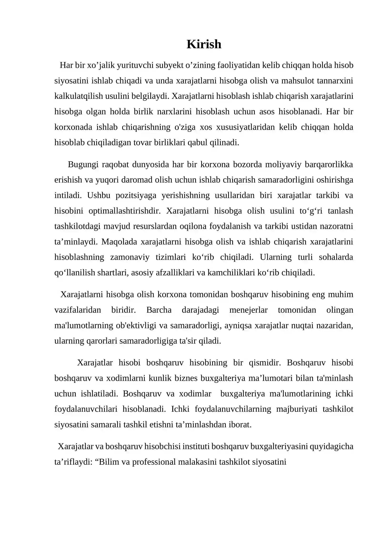Boshqaruv hisobi tizimida material xarajatlari hisobi 2