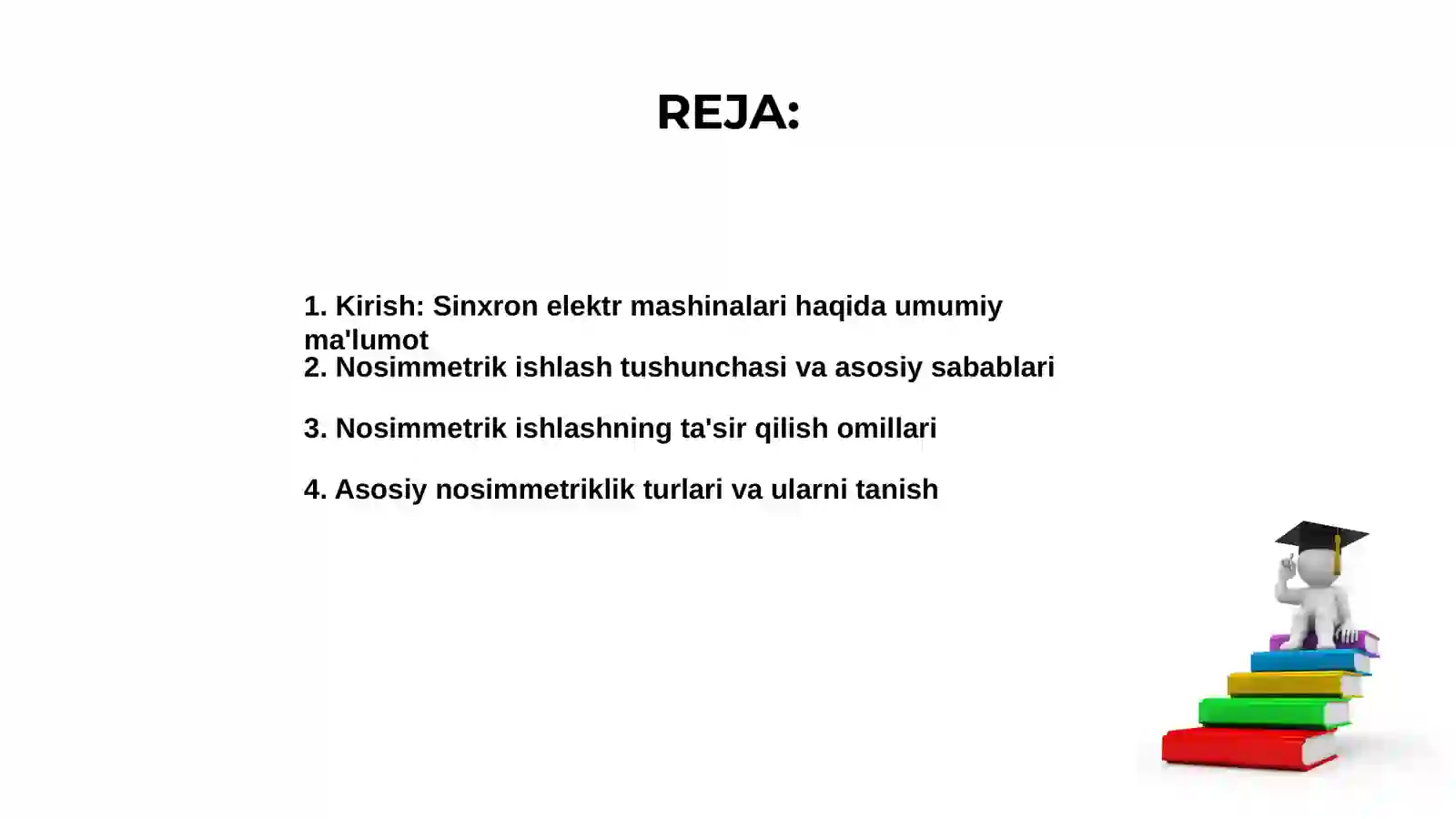 Sinxron elektr mashinalarning nosimmetrik ishlashi 2