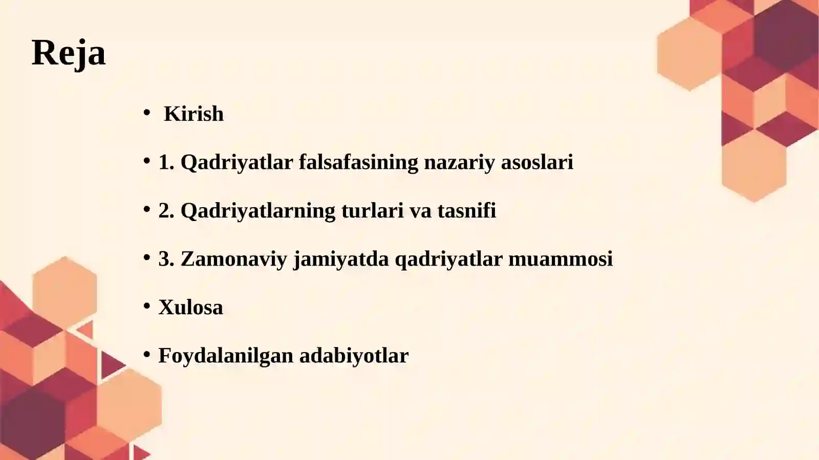 Qadriyatlar falsafasi 2
