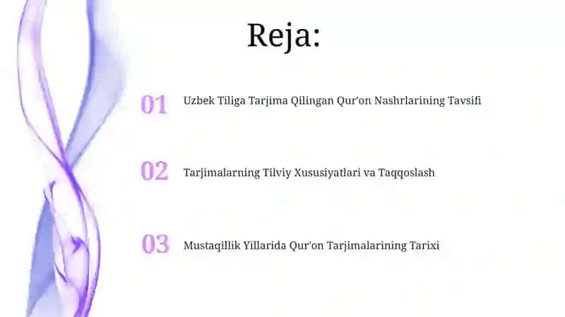 Mustaqillik yillarida Qurʼonning oʻzbek tiliga tarjima qilinishi va tavsiflari 2