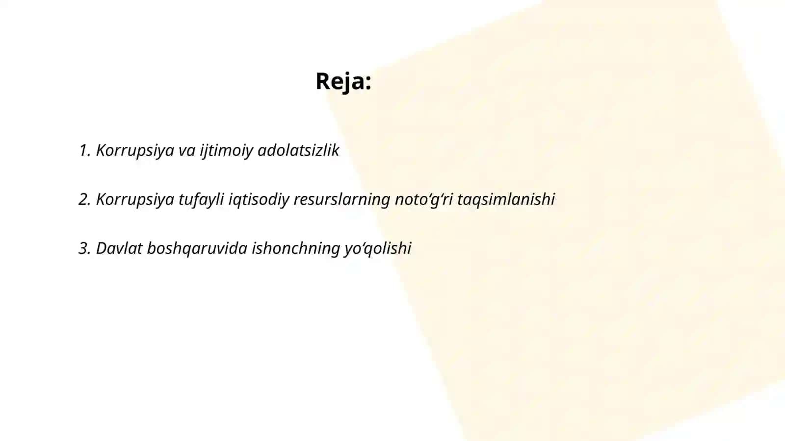 Global korrupsiya ijtimoiy madaniy inqirozning oqibatlari 2