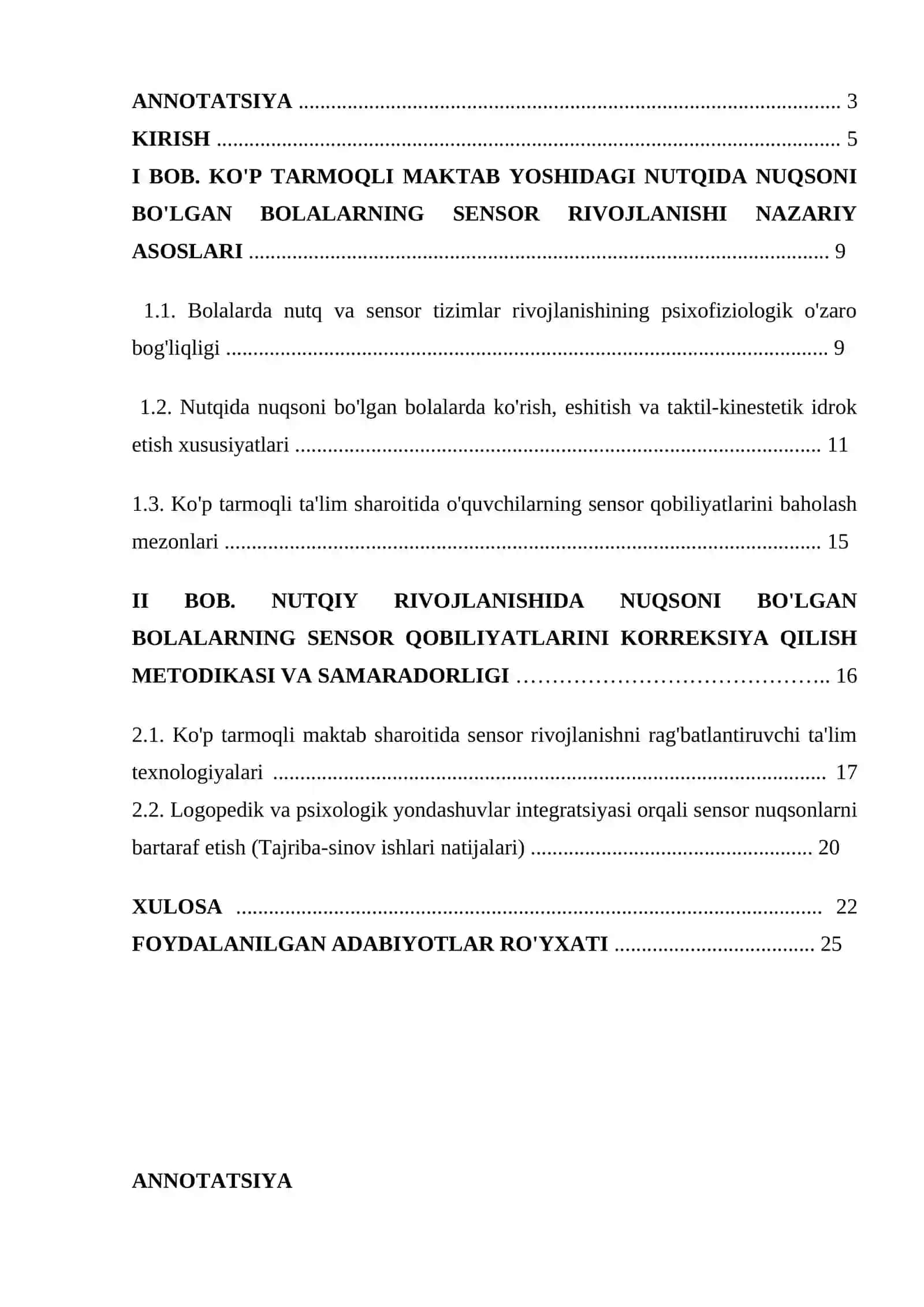 KO'P TARMOQLI MAKTAB YOSHIDAGI NUTQIDA NUQSONI BO'LGAN BOLALARNING SENSOR RIVOJLANISHI NAZARIY ASOSLARI 2