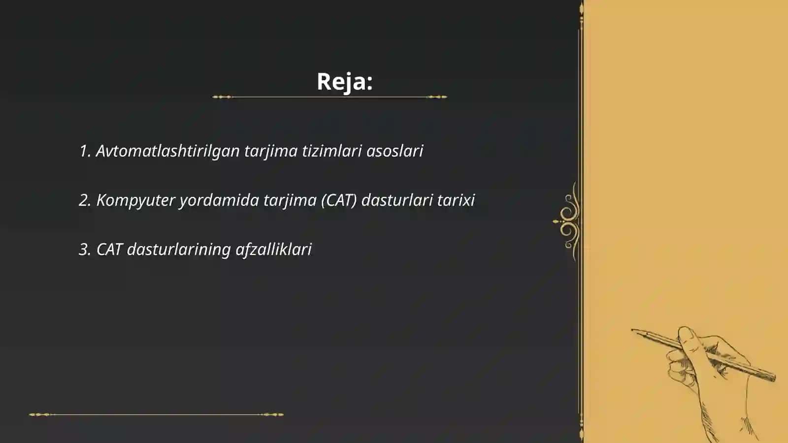 Avtomatlashtirilgan tarjima tizimlari 2
