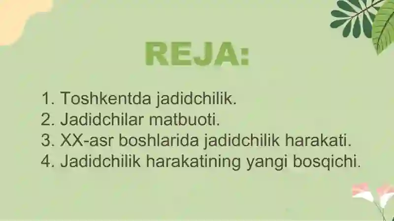 Jadidchilik harakati 2