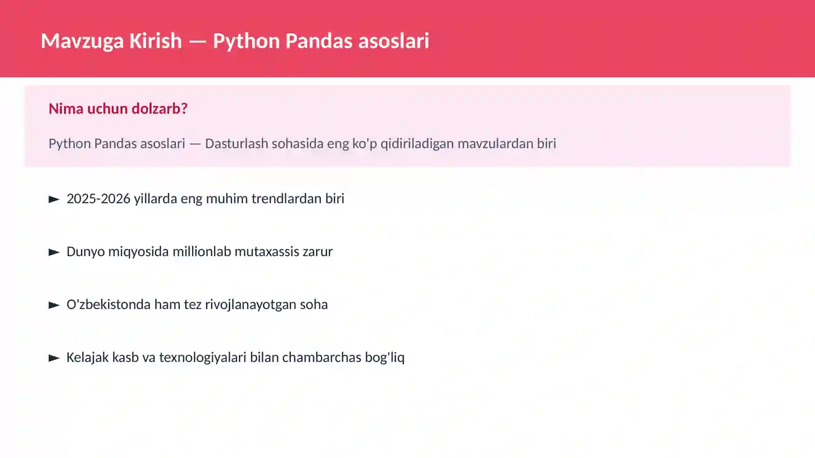 Python Pandas asoslari 2