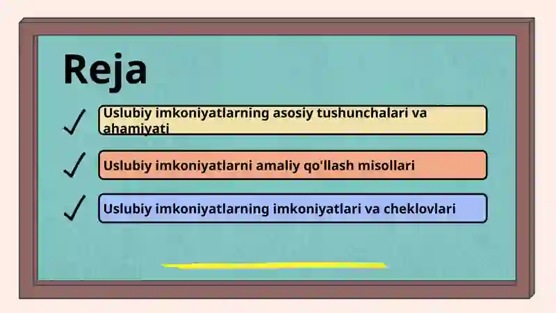 Sodda gaplarning uslubiy imkoniyati 2