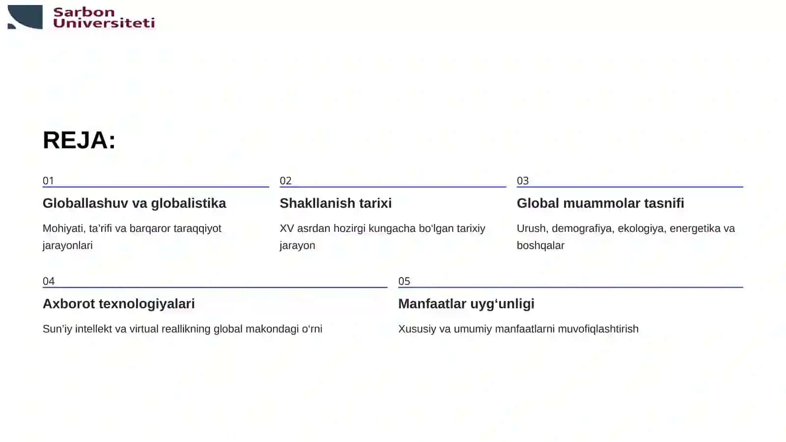 GLOBAL JARAYONLAR VA BARQAROR TARAQQIYOT FALSAFASI 2