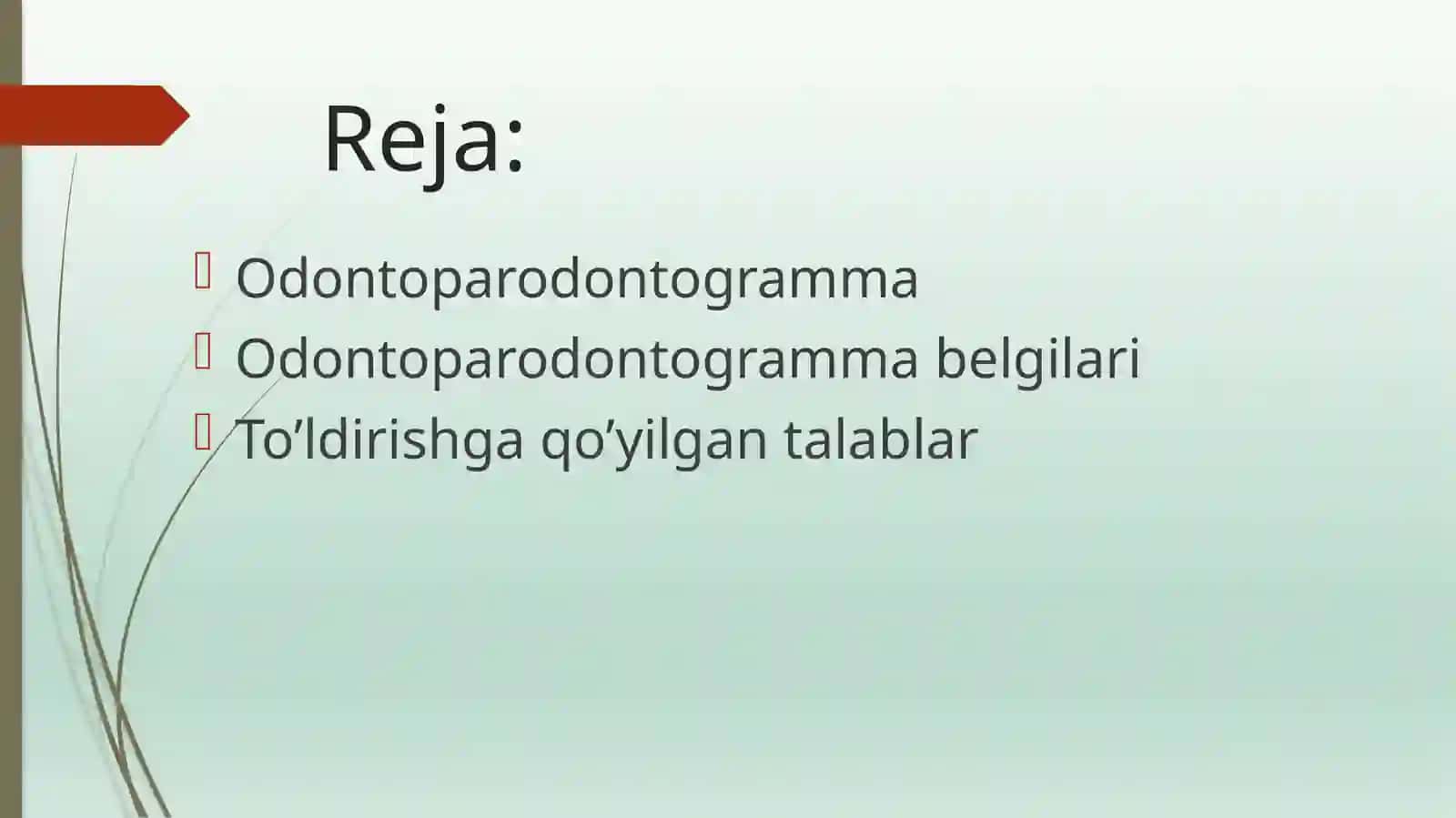 Odontoparodontogramma tahlili 2