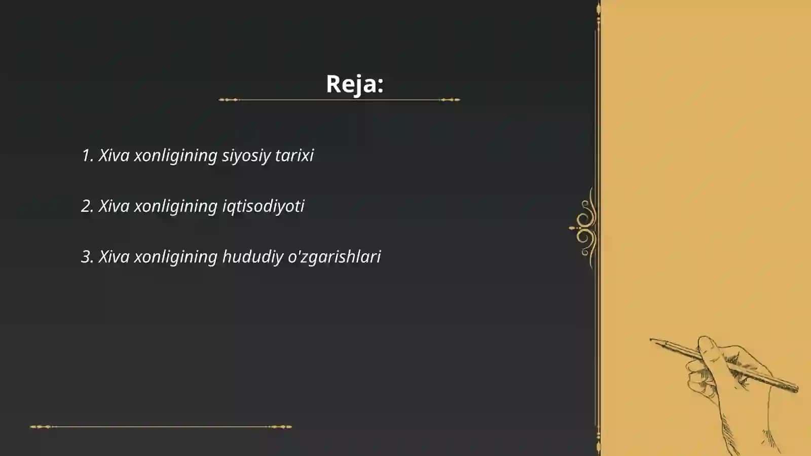 Xiva xonligining siyosiy tarixi 2