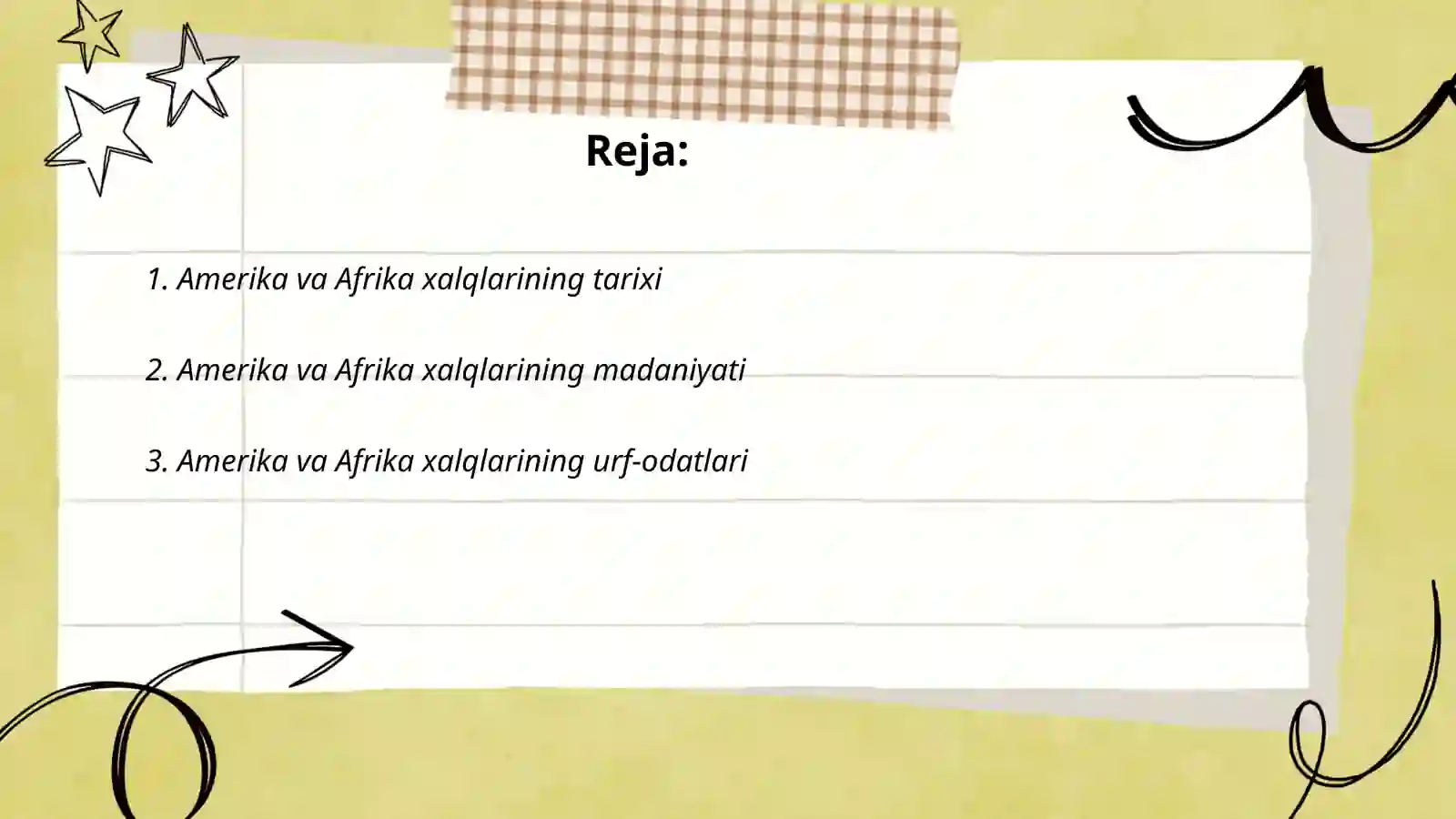 Amerika va afrika xalqlari 2