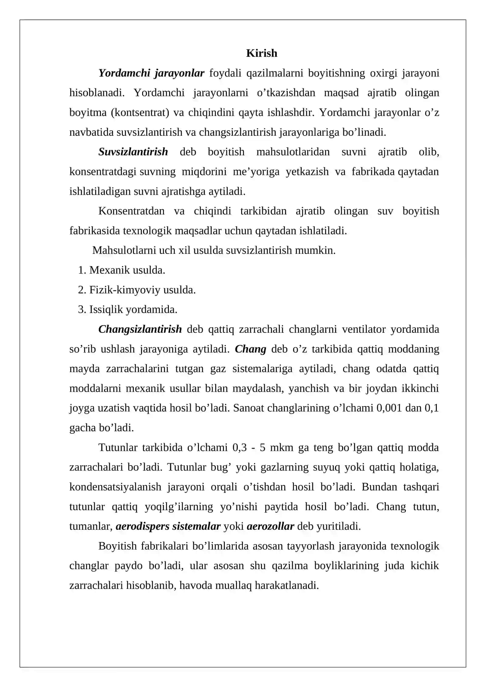 Changsizlantirish jarayoni 2