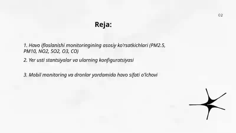 Atmosfera ifloslanishini monitoring qilish va raqamli xaritalarda aks ettirish 2